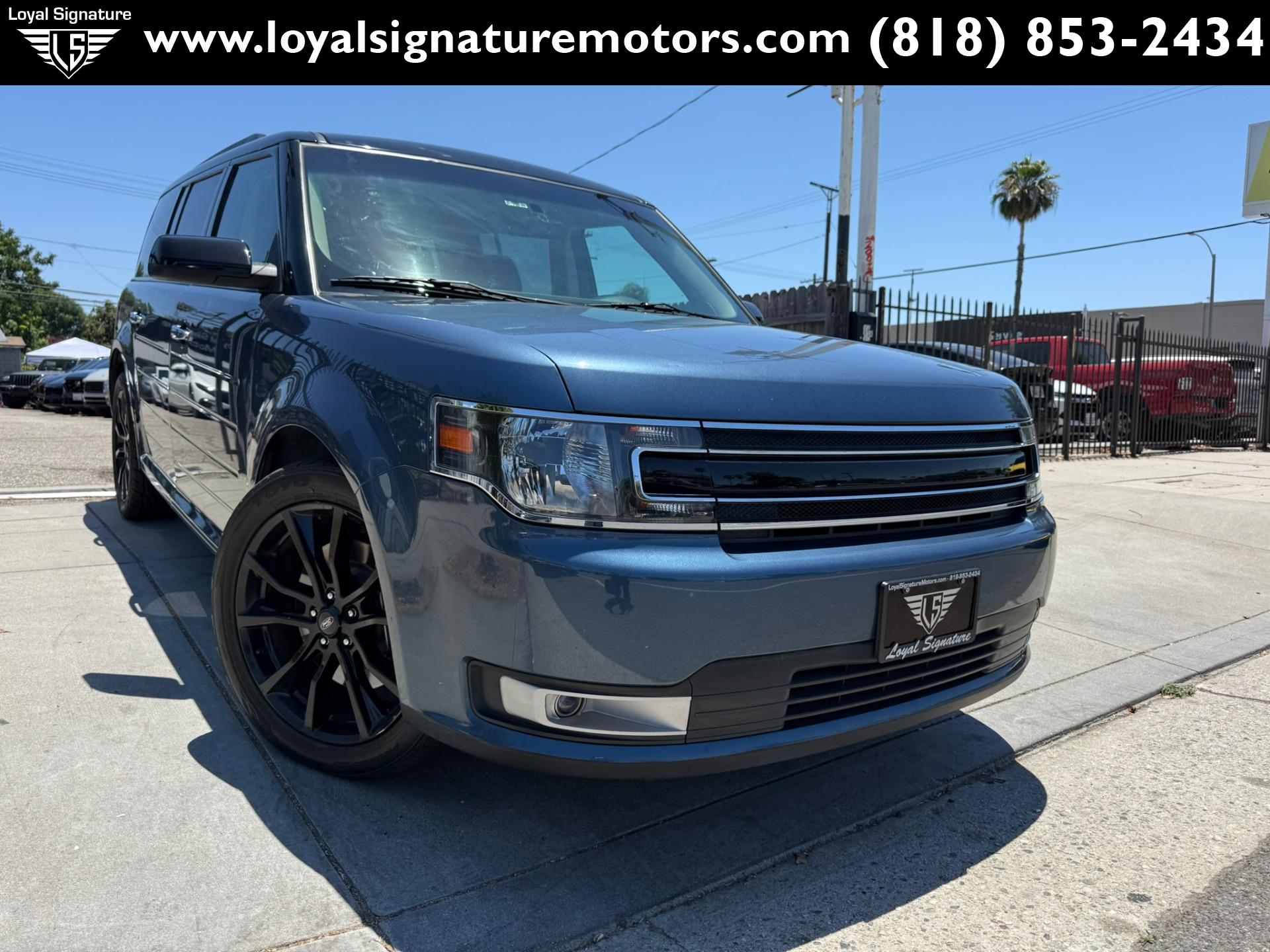 Blue 2019 Ford Flex SEL FWD SUV / Crossover Front-Wheel Drive 6-Speed Automatic