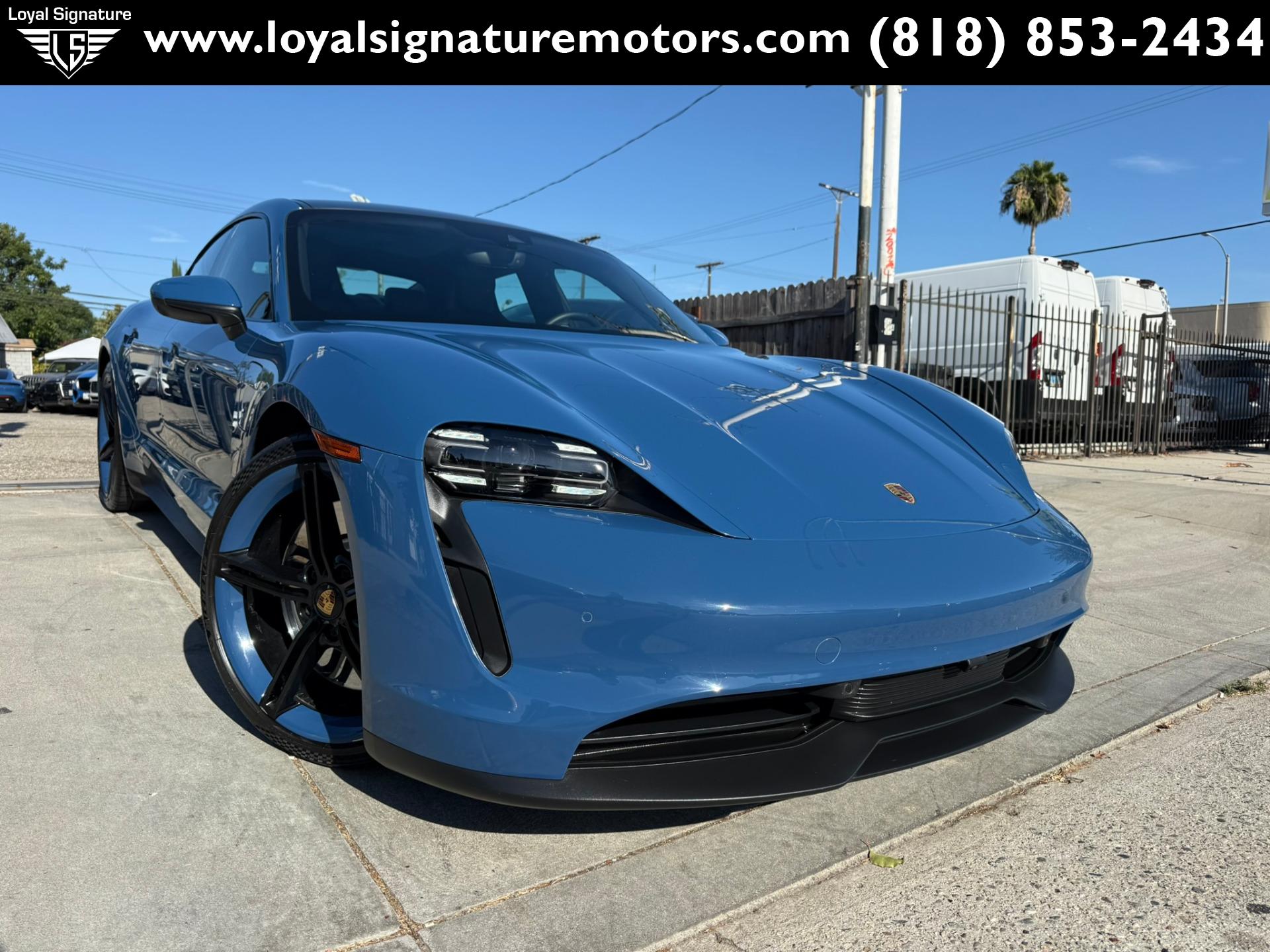 Neptune Blue 2022 Porsche Taycan Sedan Rear-Wheel Drive 2-Speed Automatic